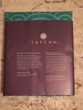 TATCHA Reusable Furoshiki Cloth Wrap — Teal